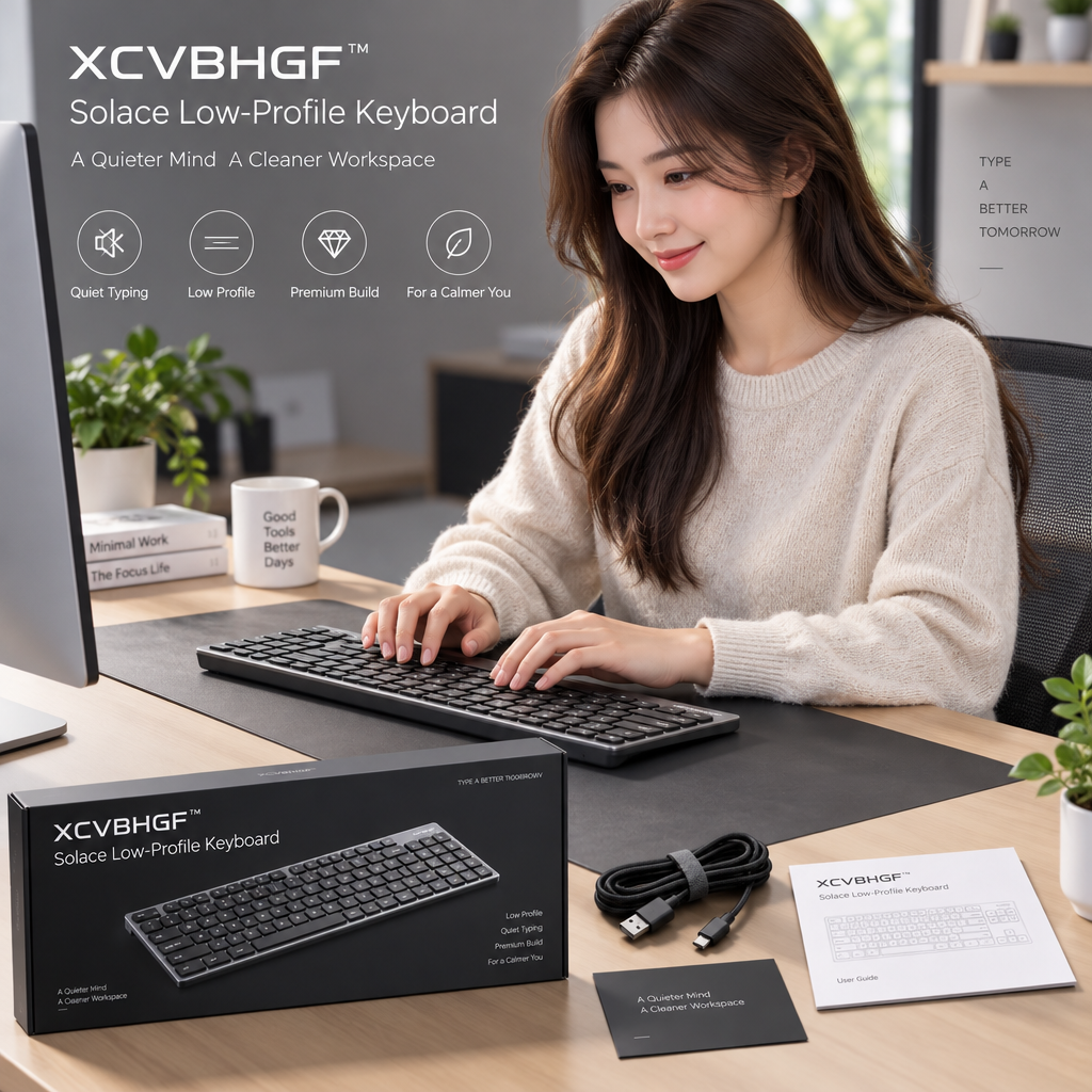 XCVBHGF™ Solace Low-Profile Keyboard