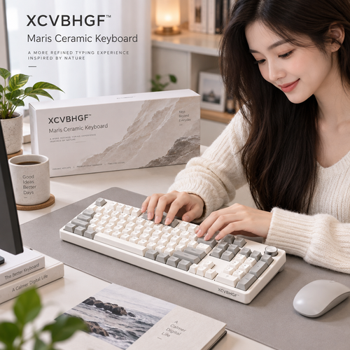 XCVBHGF™ Maris Ceramic Keyboard