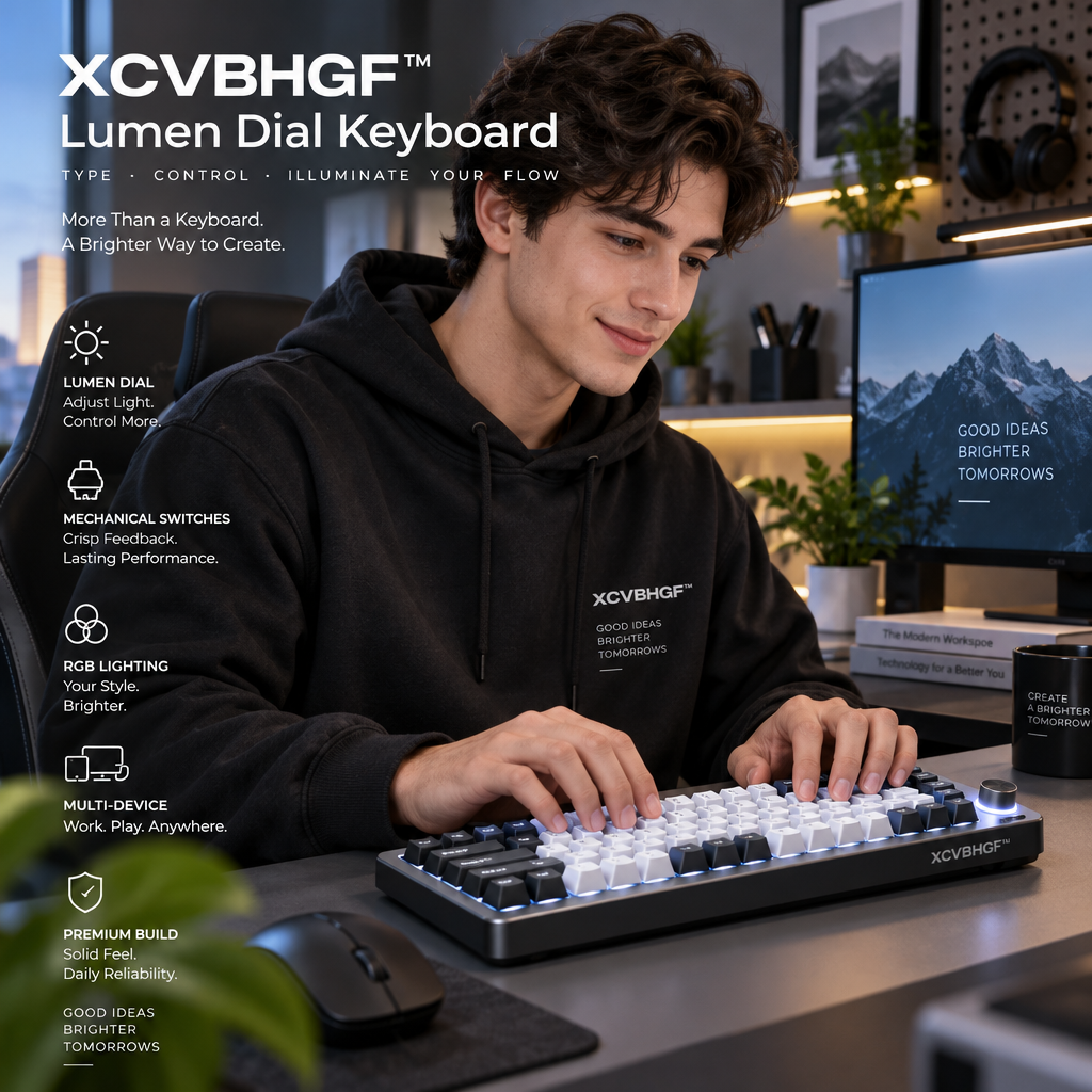 XCVBHGF™ Prism Stack Keyboard